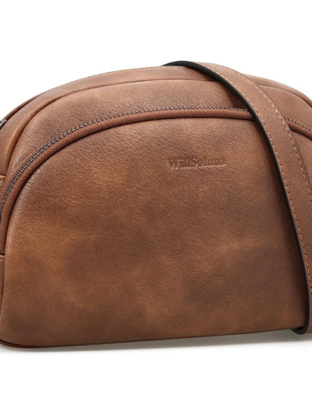 Leather Crossbody Bags for Women Anti-Theft Small Saddle Purses